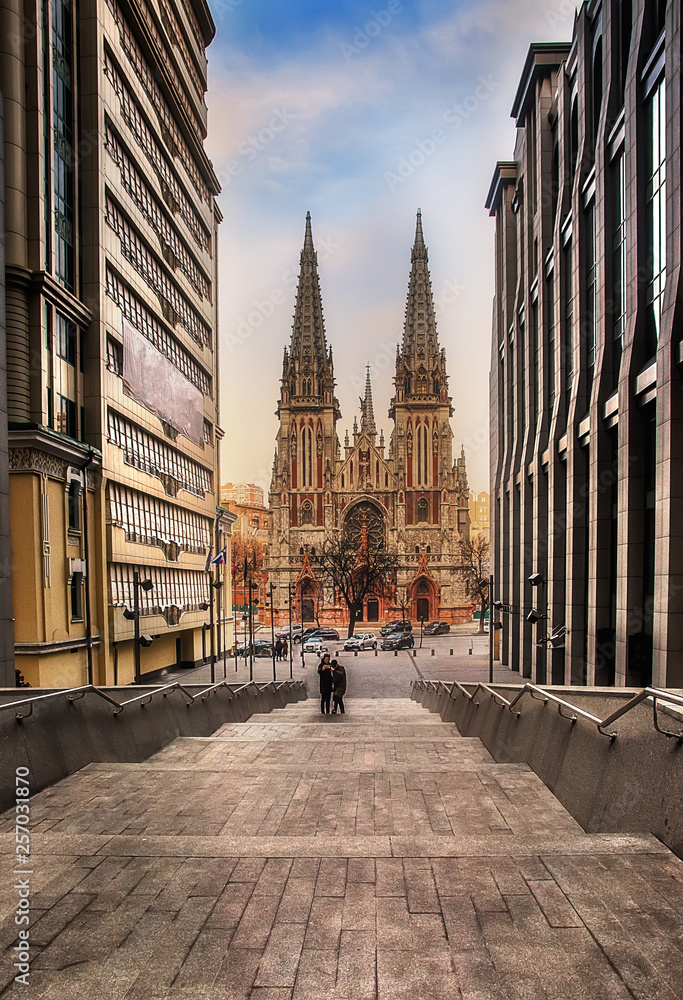 Obraz premium St. Nicholas Roman Catholic Cathedral, Kyiv, Ukraine