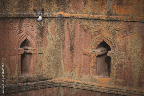 The Church of St. George (Bete Giyorgis), a monolithic church in Lalibela in Ethiopia