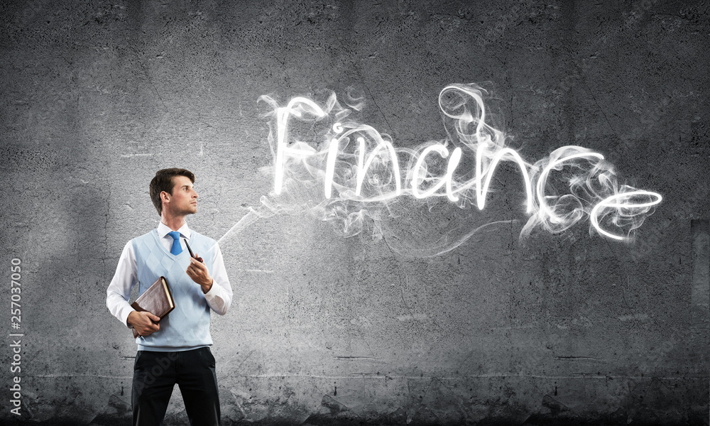Conceptual image of young businessman. Conceptual image of young businessman.