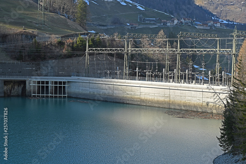 Kraftwerkzentrale Mapragg, Taminatal, bei Sargans, Kanton St. Gallen, Schweiz photo