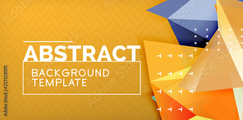 Triangular low poly background design