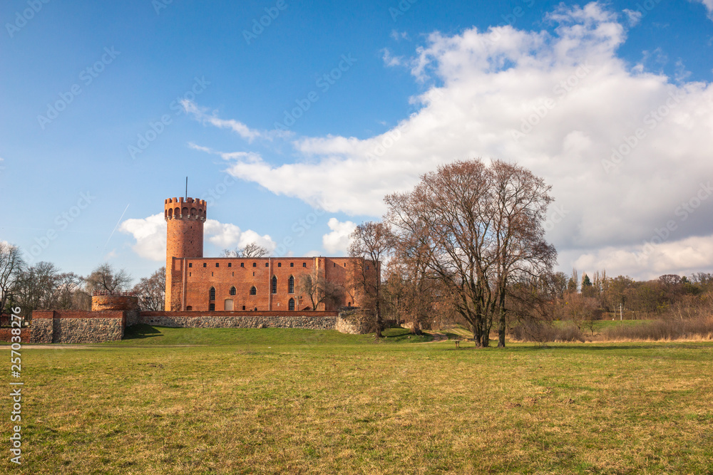 Teutonic castle from the 14th century in Swiecie, Kujawsko-Pomorskie, Poland.