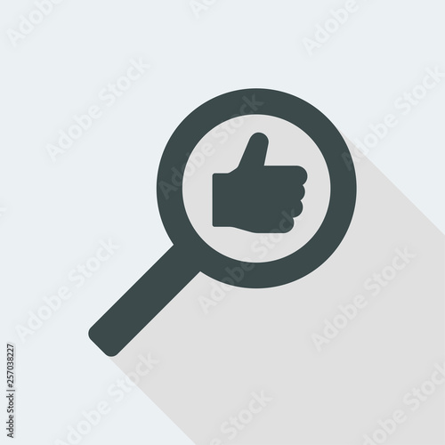 Search and find like. Flat, clean, minimal and isolated vector illustration with minimal and modern design.