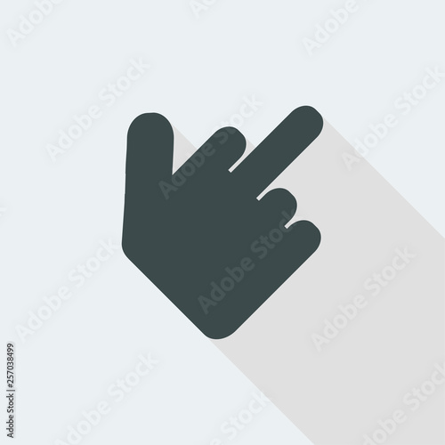 Hand showing the middle finger