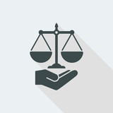Legal services symbol concept