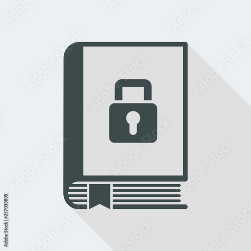 Locked and protected book or diary