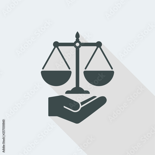 Legal services symbol concept
