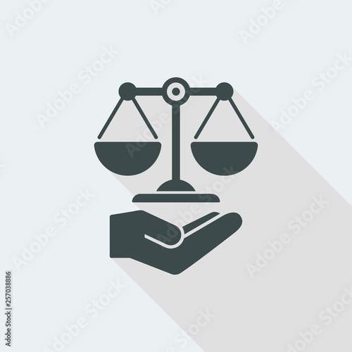 Legal assistance service icon