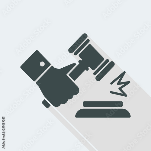 Gavel gesture of judgment