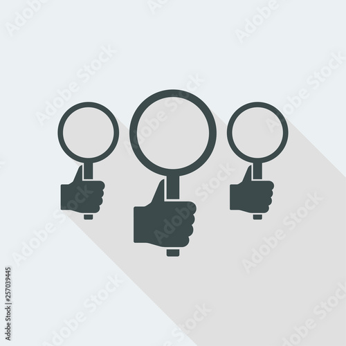 Group of hand holding paddle