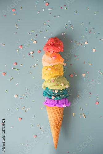 Ice cream colors photo