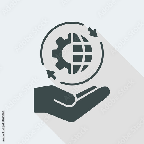 Worldwide full services icon