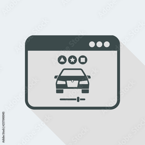 Car customization online icon