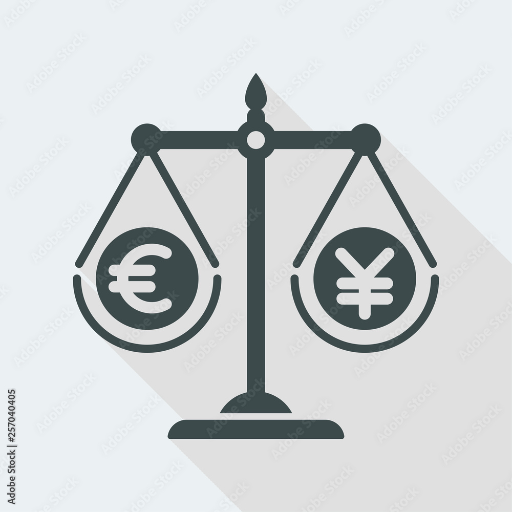 Balance with euro and yen Balance with euro and yen