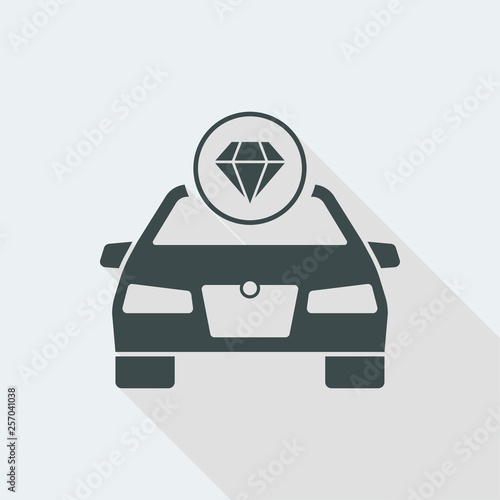 Luxury car concept icon