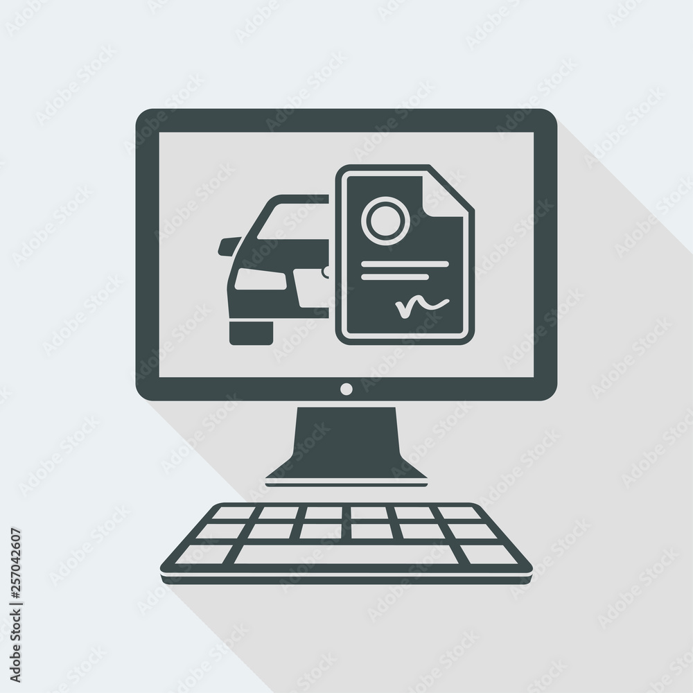 Car documents online services on website page Car documents online services on website page