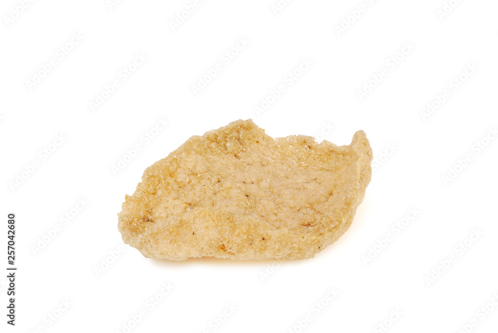 Fish cracker on white background.With Clipping Path. Fish cracker on white background.With Clipping Path.