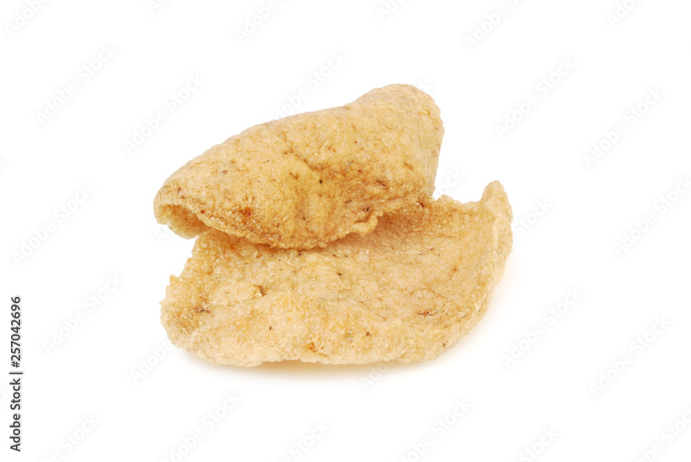 Fish cracker on white background.With Clipping Path. Fish cracker on white background.With Clipping Path.