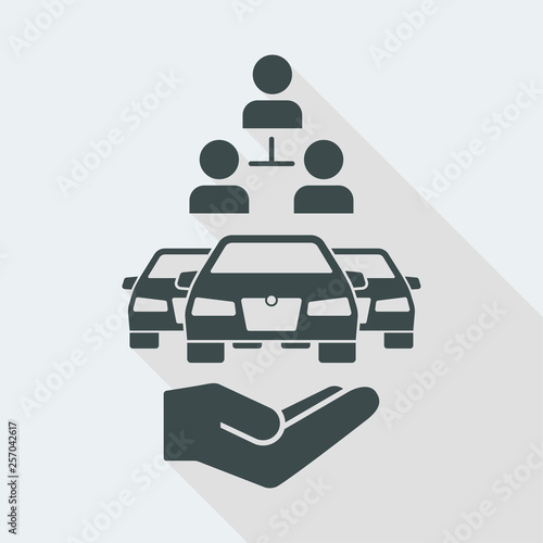 Sharing car service concept