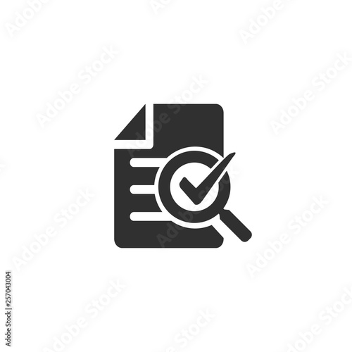 Audit icon in simple design. Vector illustration