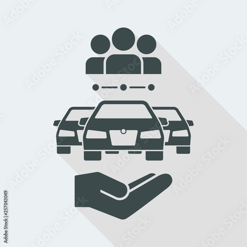 Car sharing service icon