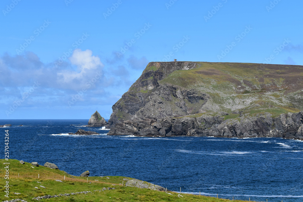 Coast of West Ireland on a clear blue sky day Coast of West Ireland on a clear blue sky day
