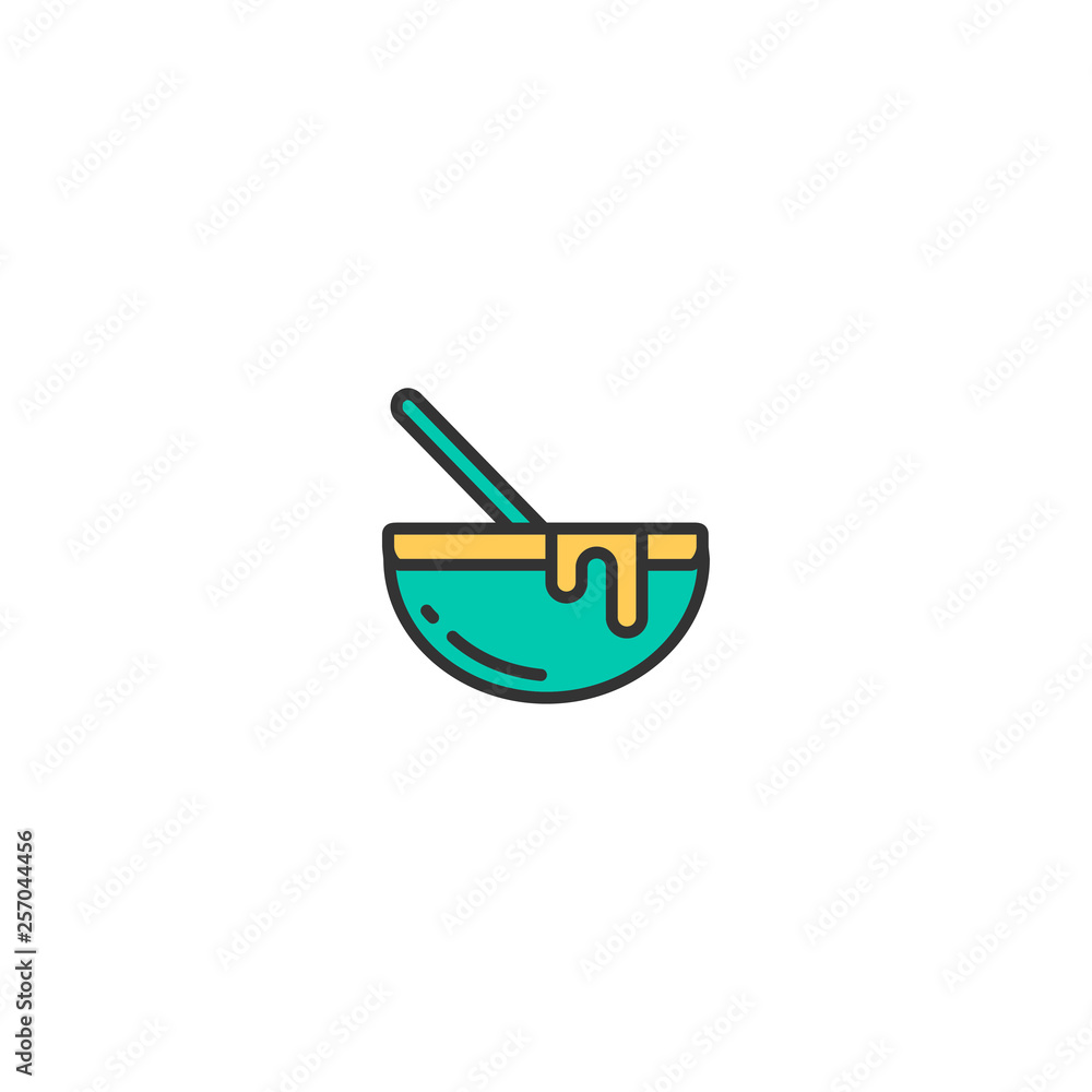 Bowl icon design. Gastronomy icon vector design Bowl icon design. Gastronomy icon vector design
