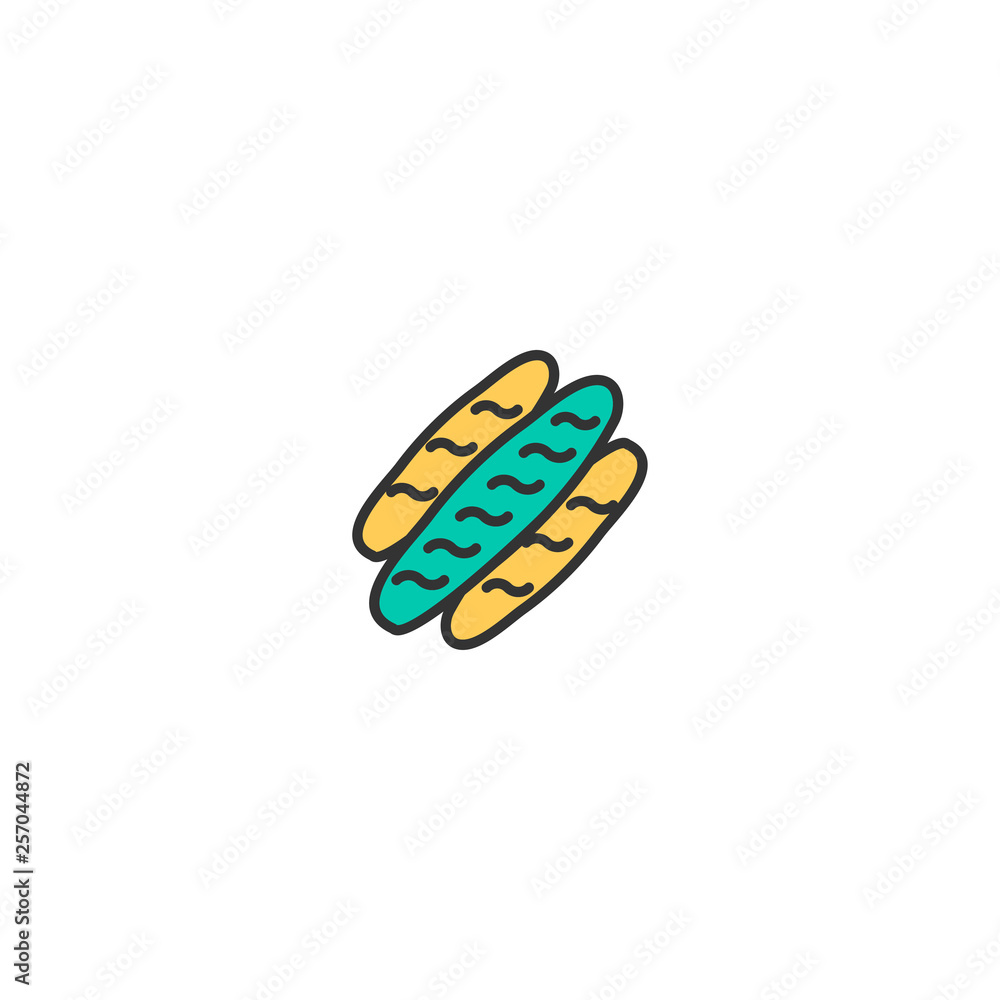 Bread icon design. Gastronomy icon vector design
