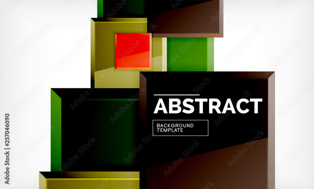 Square geometric background Square geometric background