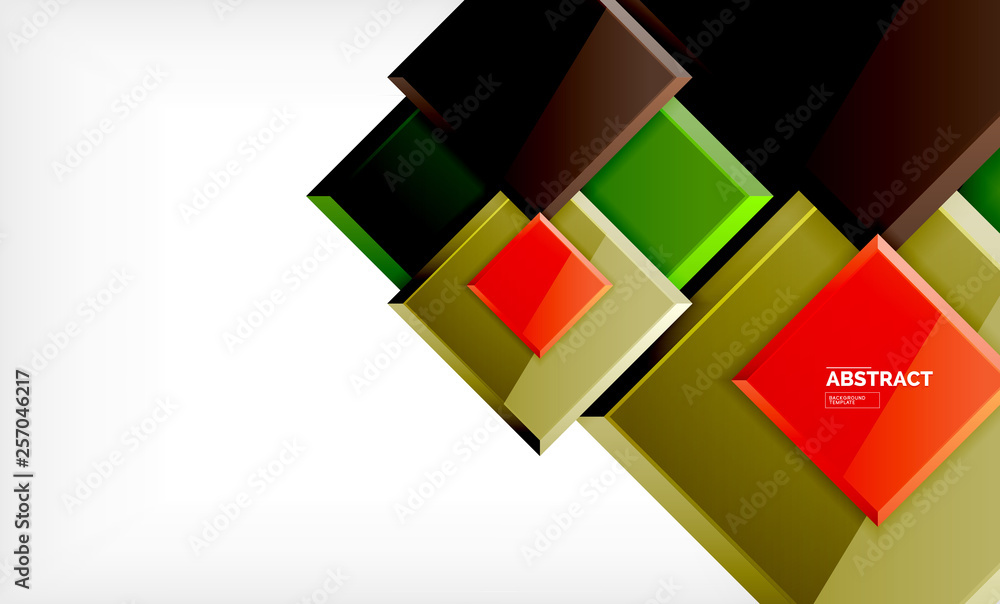 Square geometric background Square geometric background