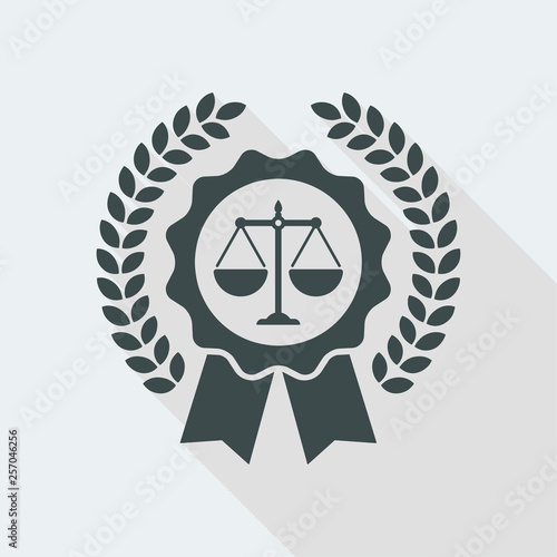 Legal assistance service icon photo