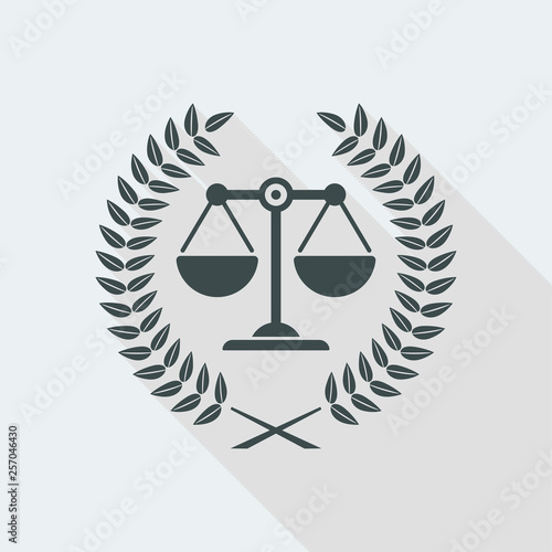 Legal assistance service icon photo