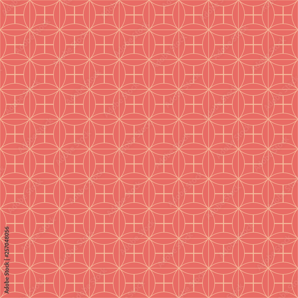Vector seamless asian pattern with geometric elements Vector seamless asian pattern with geometric elements
