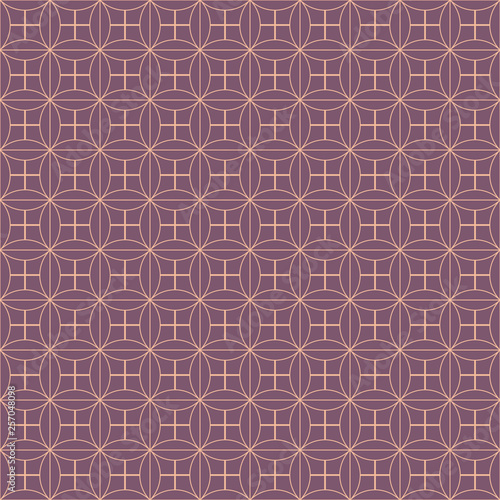 Vector seamless asian pattern with geometric elements
