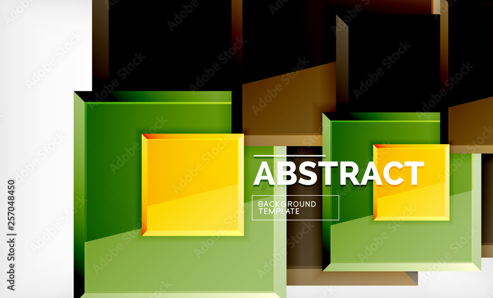 Geometric abstract background, modern square design Geometric abstract background, modern square design