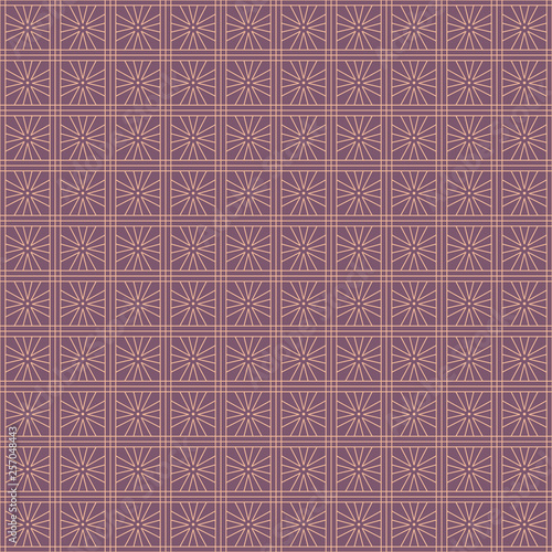 Vector seamless asian pattern with geometric elements