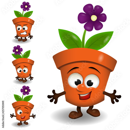 Pot de fleur - Mascotte