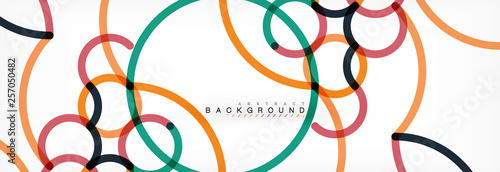 Abstract color lines on white. Modern colorful flow poster wave. Art design for your project