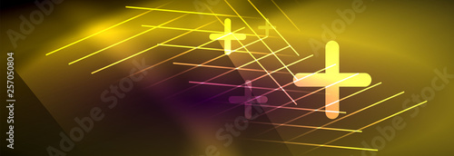 Shiny glowing lights neon color design background