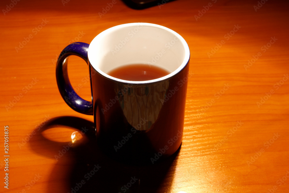 Mug of tea on the table Mug of tea on the table