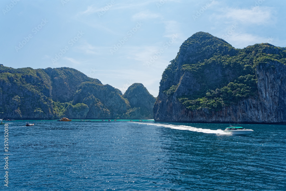 Beautiful Landscape in Thailand with sea and rocks