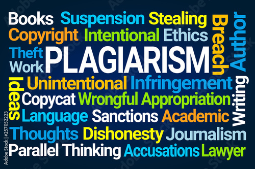 Canvas-taulu Plagiarism Word Cloud
