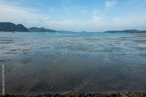 Low tide at Langkawi beach photo