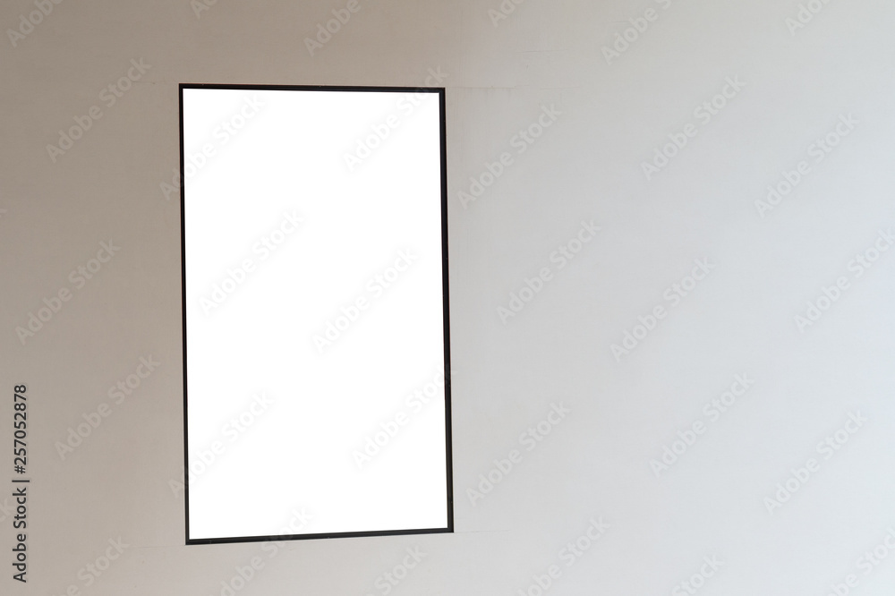 Large blank billboard on a street wall, banners with room to add your own text Large blank billboard on a street wall, banners with room to add your own text