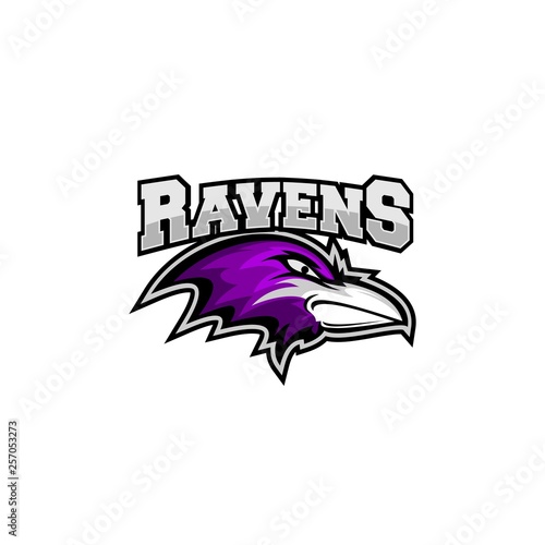 raven head logo sport