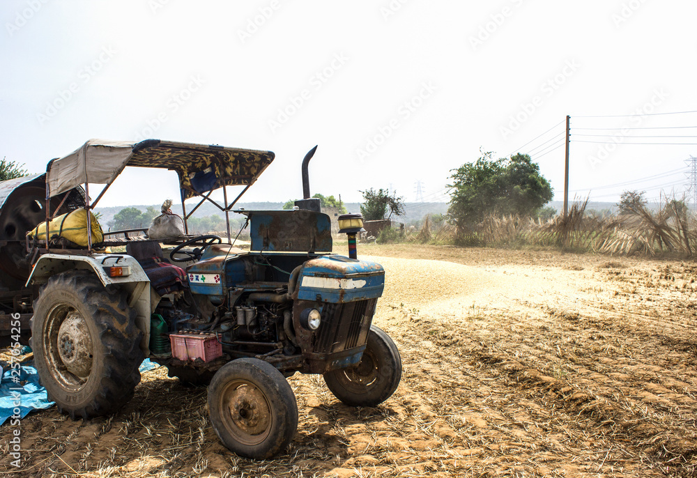Old Tractor in India