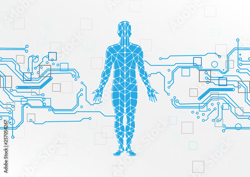 abstract background technology concept. Artificial intelligence technology. illustration vector design