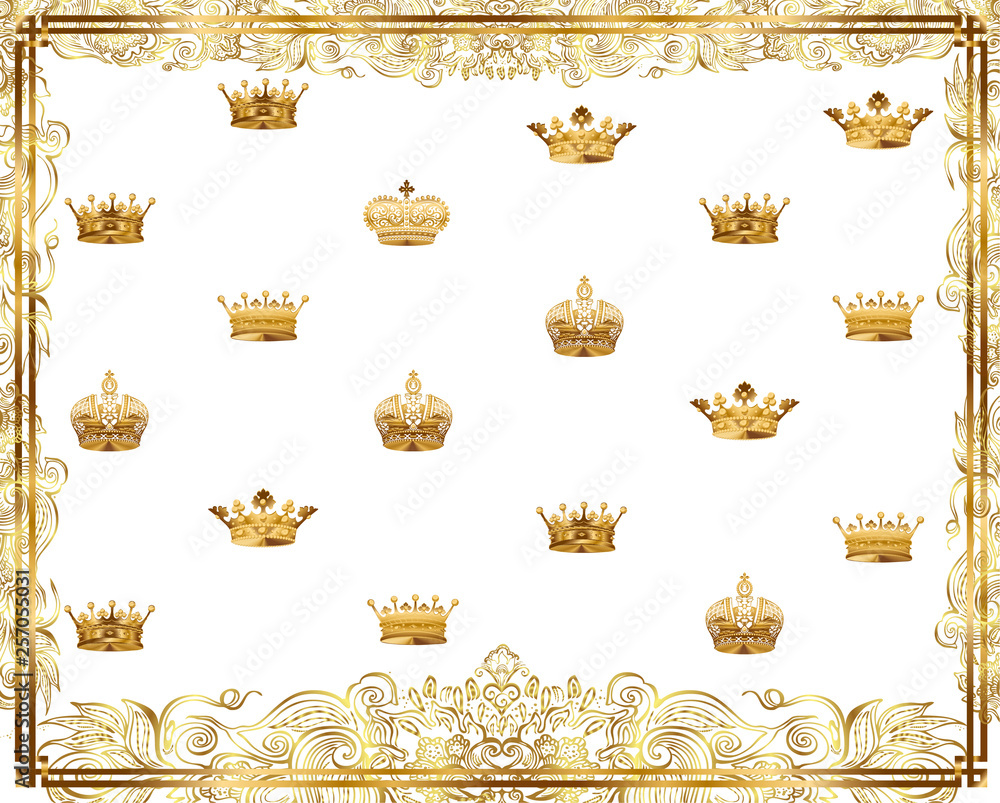 banner with crowns