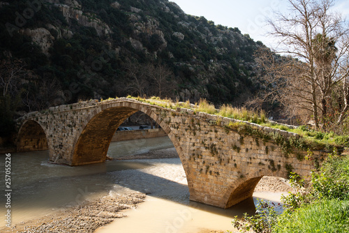 Medieval stone bridge, Beirut, Lebanon photo