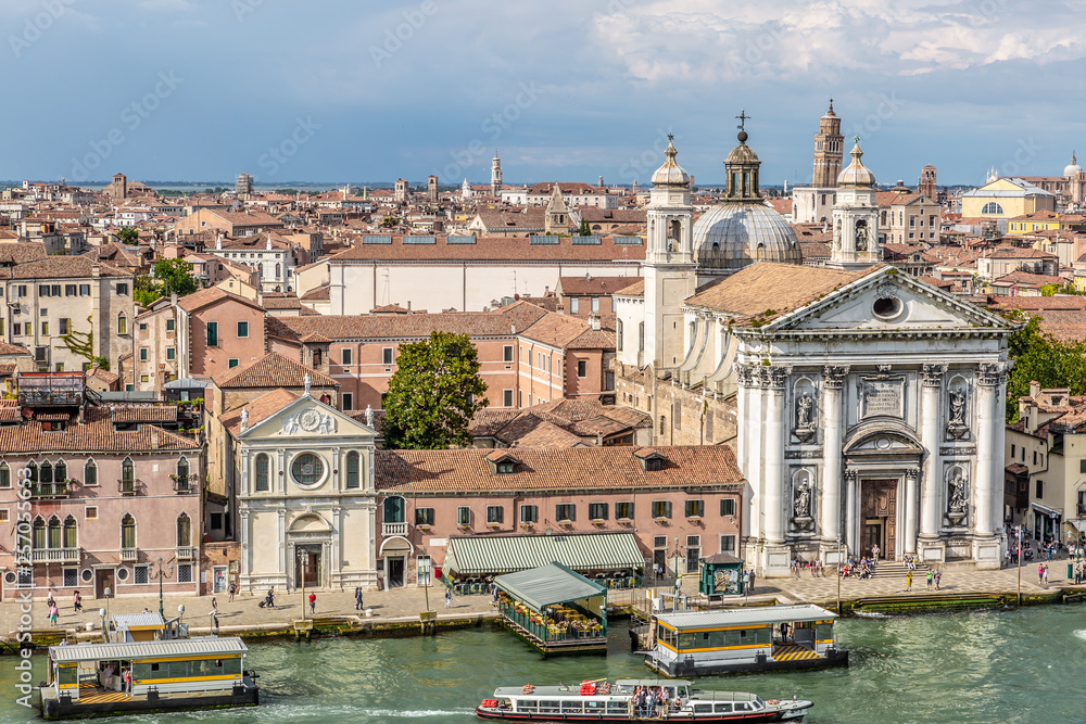 Panorama of the ancient city of Venice, Italy